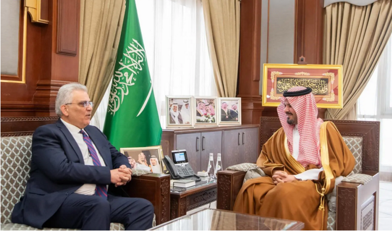 أمير المدينة يستقبل سفير فلسطين