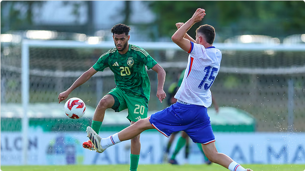 1-3-1 الأخضر يخسر نهائي بطولة تولون أمام منتخب فرنسا