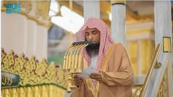 9-8 السديس يهنئ الشيخ صلاح البدير بتعيينه مديرًا عامًا لمركز بحوث ودراسات المدينة المنورة