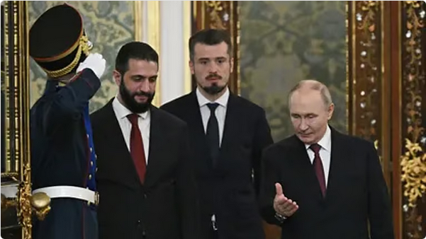 المناطق 1, الكرملين يوضح لقاء بوتين والشرع ويرفض التعليق على الأسد الكرملين يوضح لقاء بوتين والشرع ويرفض التعليق على الأسد