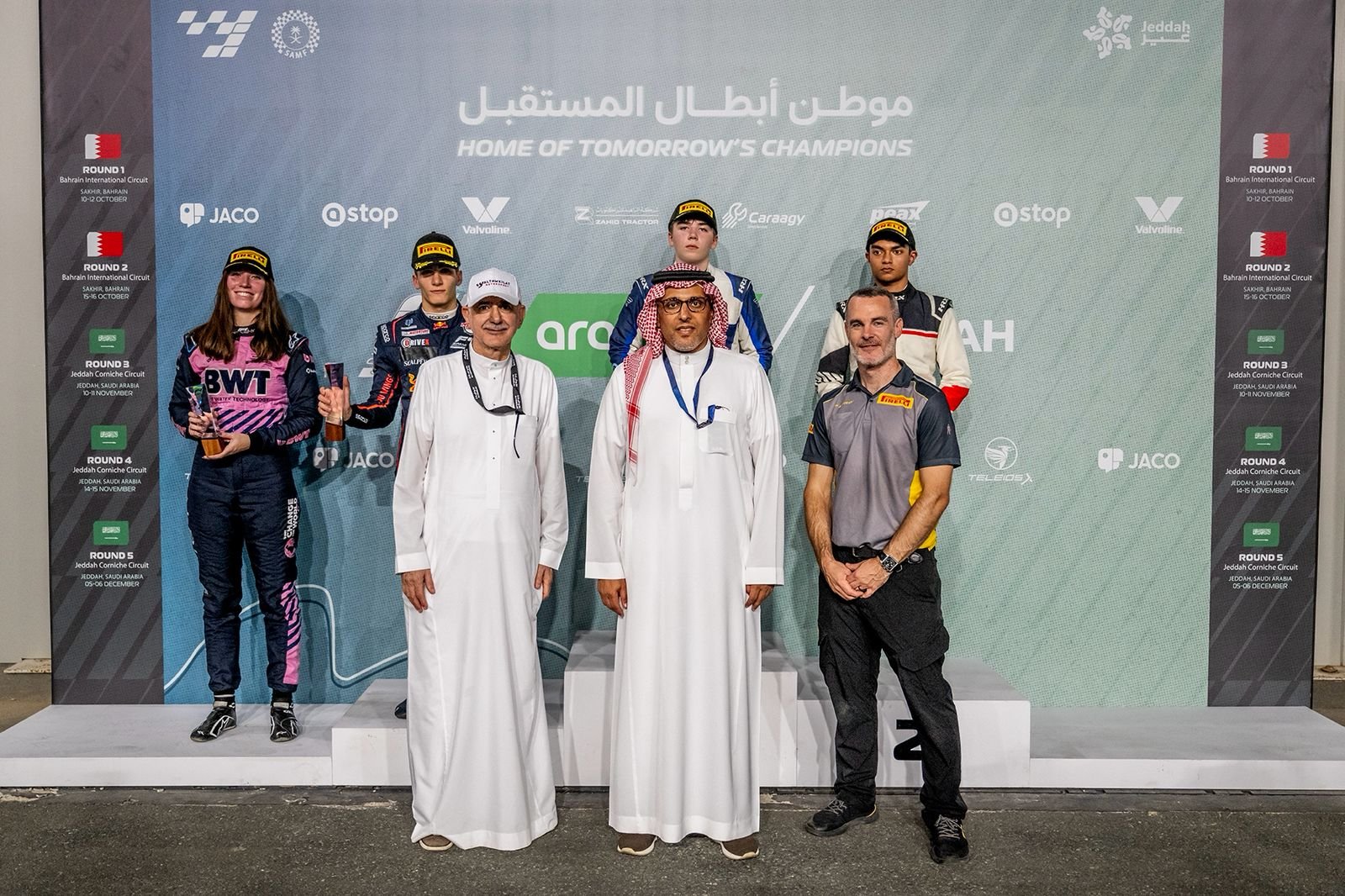 بيلوفسكي يفتتح الجولة الخامسة من بطولة أرامكو السعودية للفورمولا 4 بانتصار كبير