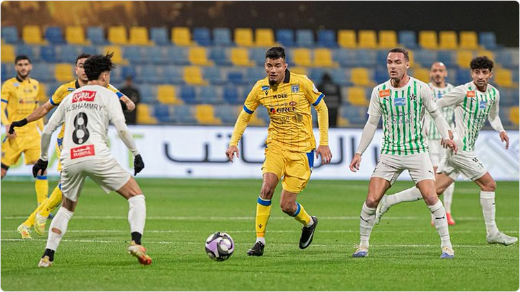هدف قاتل يقود التعاون إلى المركز الثاني بعد تجاوز النجمة
