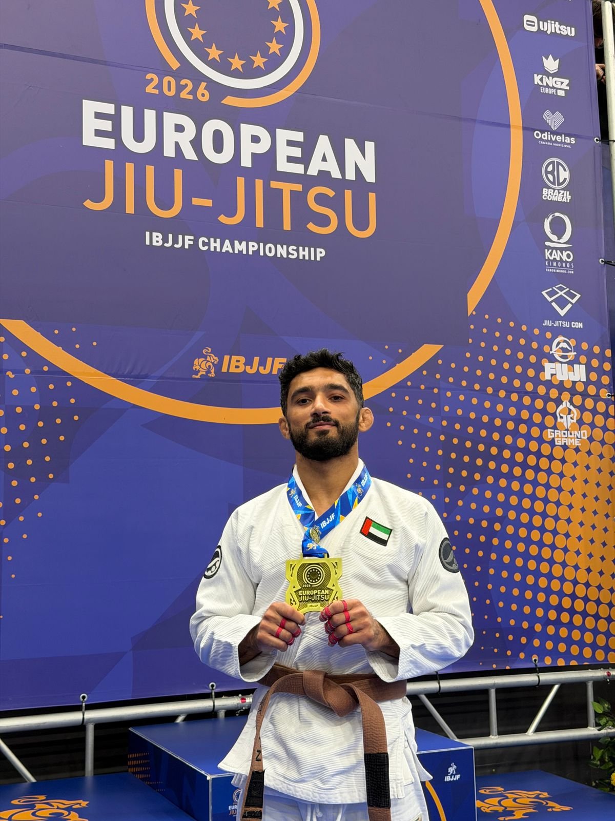 سلطان جبر يعتلي منصة التتويج الأوروبية ويحصد برونزية بطولة أوروبا للجوجيتسو 2026