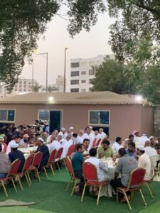 مبارك العدوس يستضيف يوميا" في مزرعته سفر إفطار للصائمين من ضيوف الرحمن