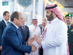 رئيس جمهورية مصر العربية يغادر جدة وسمو ولي العهد في مقدمة مودعيه
