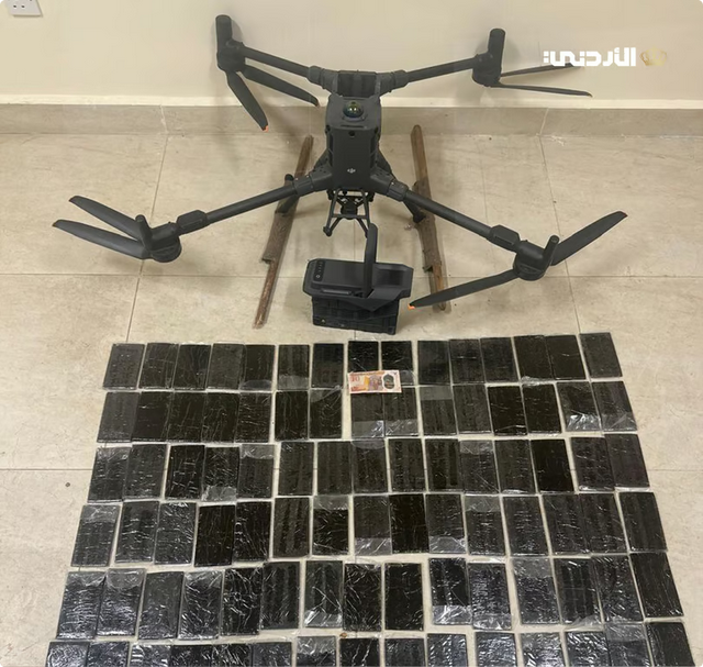 إسقاط طائرتين مسيّرتين محمّلتين بالمخدرات داخل الأردن وإحباط تهريبها على الواجهة الغربية فجر اليوم