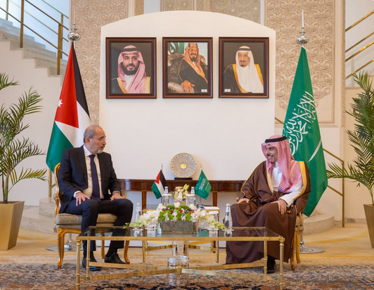 السعودية والأردن تؤكدان تضامنهما ضد الاعتداءات الإيرانية وتبحثان تطورات غزة وسوريا