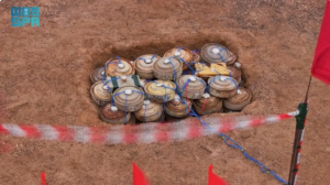 مسام ينتزع 1408 ألغامًا من الأراضي اليمنية في أسبوع