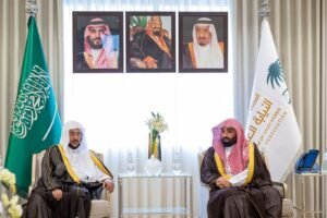 معالي النائب العام يستقبل معالي وزير الشؤون الإسلامية والدعوة والإرشاد