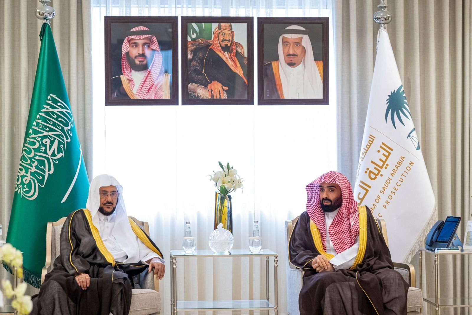 معالي النائب العام يستقبل معالي وزير الشؤون الإسلامية والدعوة والإرشاد