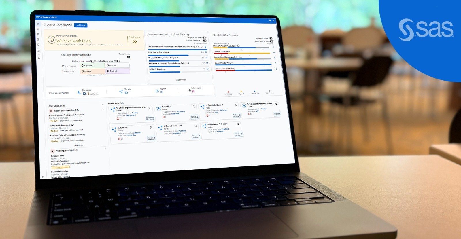 تطبيق "ساس نافيجيتور للذكاء الاصطناعي" يقدم حلاً جذرياً لتنظيم الحوكمة في هذا المجال