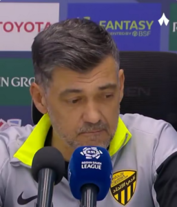 كونسيساو ينتقد التحكيم بعد خسارة الاتحاد أمام الشباب ويطالب برد فعل قوي