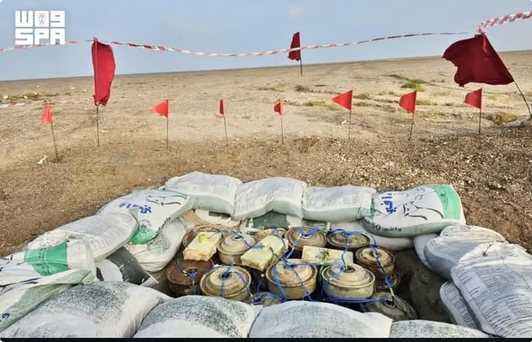 مشروع مسام ينتزع 798 لغماً وذخيرة غير منفجرة باليمن ويرفع حصيلة التطهير إلى 565 ألفاً