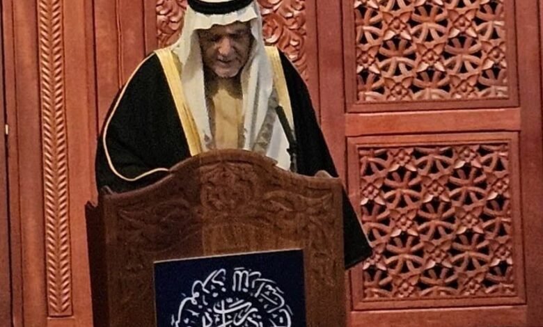 المناطق 1, الأمير تركي الفيصل: الإيمان والأخلاق أُسُس لمواجهة تحديات البشرية الأمير تركي الفيصل: الإيمان والأخلاق أُسُس لمواجهة تحديات البشرية