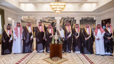 أمير منطقة الرياض يستقبل رئيس مجلس إدارة شركة نادي النصر