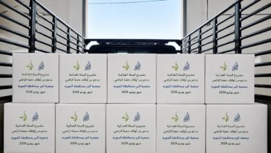 خلال شهر يونيو..بر المويه توزع 259 سلة غذائية و518 كرتون تمر على الأسر الأشد حاجة