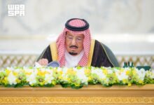 خادم الحرمين الشريفين يرأس جلسة مجلس الوزراء في جدة.