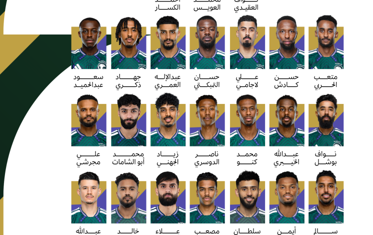 المناطق 1, الأخضر يُعلن قائمته لكأس العالم 2026 الأخضر يُعلن قائمته لكأس العالم 2026