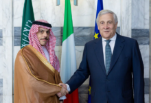 السعودية وإيطاليا تؤكدان دعم حل الدولتين ووقف إطلاق النار في غزة
