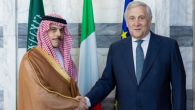السعودية وإيطاليا تؤكدان دعم حل الدولتين ووقف إطلاق النار في غزة