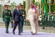 ولي العهد يستقبل رئيس وزراء كندا في قصر السلام بجدة