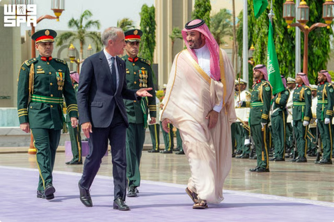 ولي العهد يستقبل رئيس وزراء كندا في قصر السلام بجدة