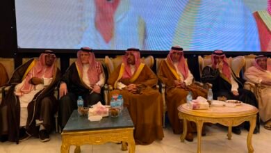 الأمير عبدالآله بن عبدالرحمن بن ناصر آل سعود يشرف حفل زواج عبدالعزيز عوض الله السلمي