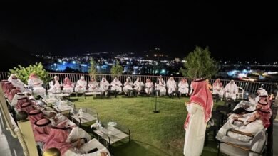 السبيعي يحتفي بأهالي عنيزة في أجواء الهدا الساحرة.