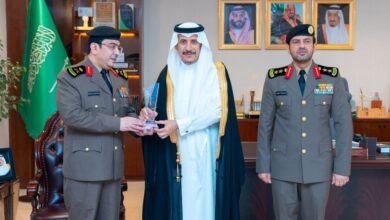 سمو محافظ حفرالباطن يستقبل مدير مرور المنطقة الشرقية