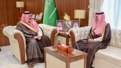 أمير حائل يستقبل مدير عام فرع وزارة الصحة بالمنطقة